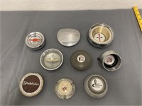 Lot Of 9 Vintage Steering Wheel Horn Buttons/Caps