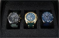 Set of Three Invicta Men's Chronographs