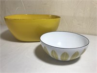 Pair of Enamel Cathrineholm Bowls