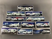 11pc Hess Trucks in Box Btw 1987-2001