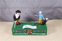 Cast Iron Golfers Mechanical Bank