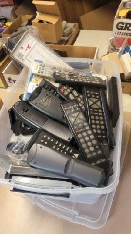 Large lot of remotes