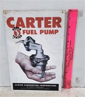 Carter Fuel Pump Sign 12" x 8"