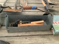 Metal Toolbox w/Hammers