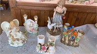 ANGEL MUSIC BOX   CANDLESTICK HOLDERS   LADY DUCK