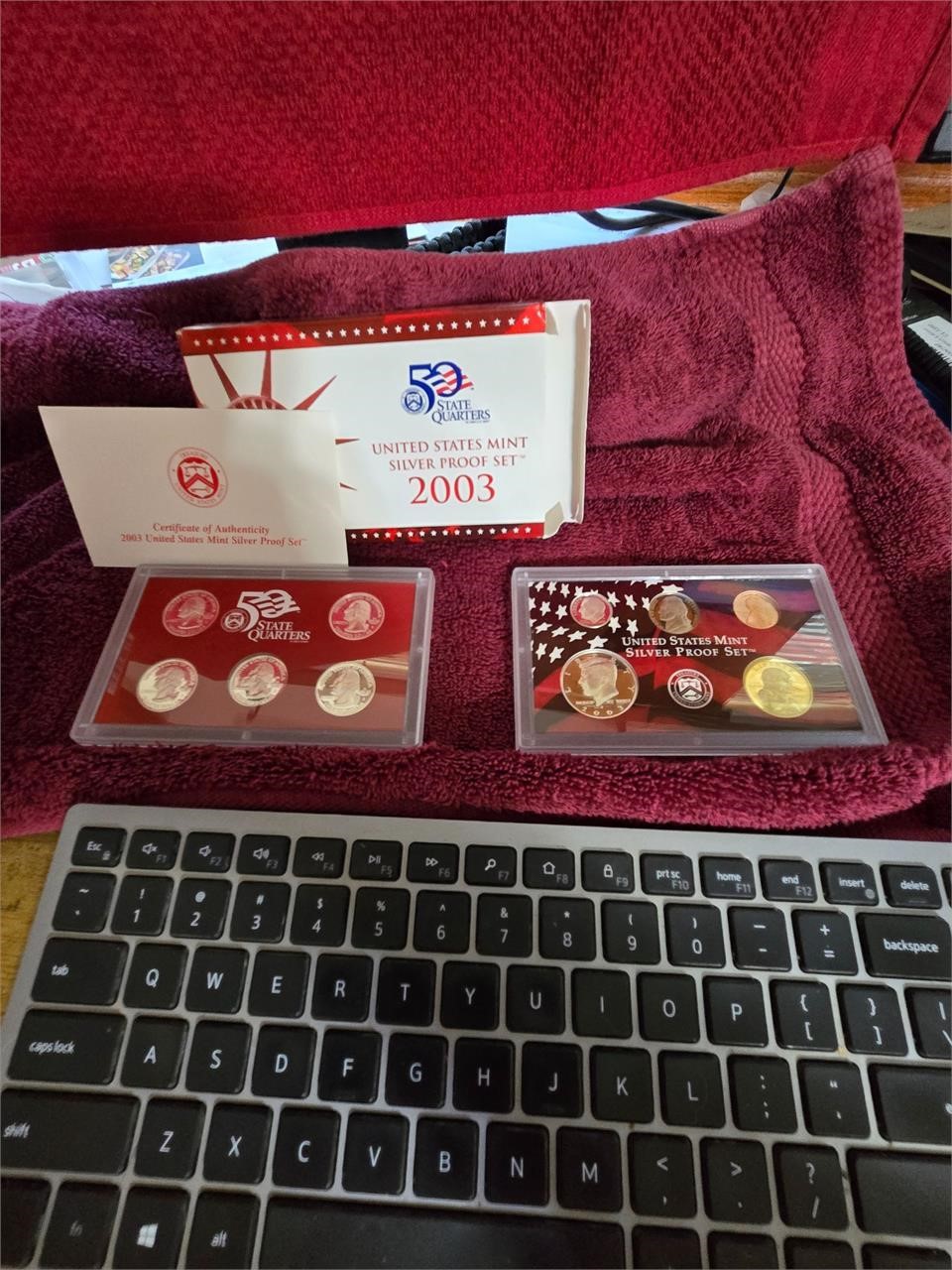 2003 US Mint Silver Proof Set 50 State Quarters