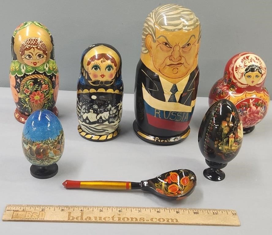 Russian Lacquer Nesting Dolls