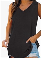 New (Size M)  Womens Summer Solid Tank Tops