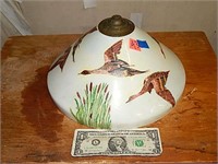 Porcelain Lampshade Duck Art