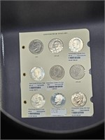 25 Eisenhower Dollars, Some Silver Clad