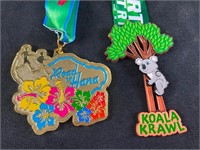 Pair of Virtual Race Medals, Australia & Hawaii JB