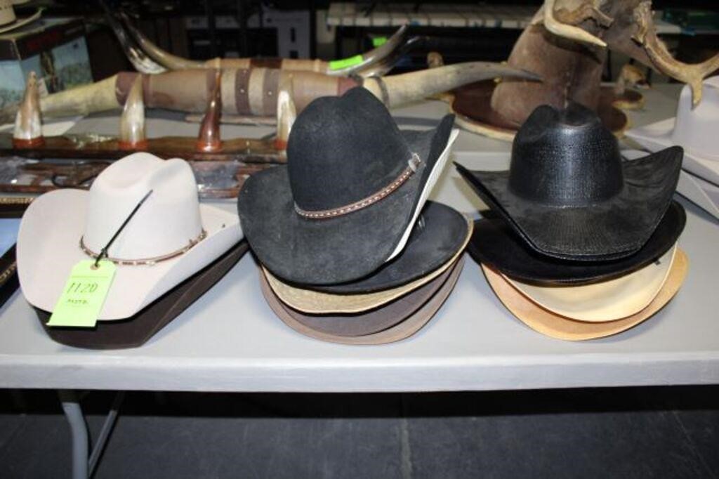 (20) Assort. Cowboy Hats, Felt & Straw