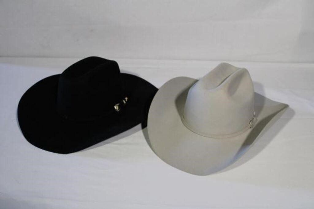 (2) Assort. Cowboy Hats; (1) Lone Star Size 7-1/8,