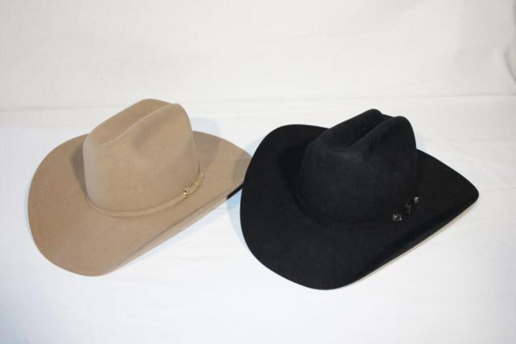 (4) Assort. Cowboy Hats; Size 7-1-4