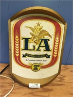 Vintage LA Beer Lighted Bar Sign