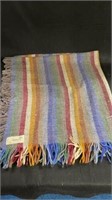 Wool throw blanket made in Ireland 100% pure new