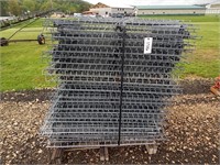 Large pallet of mesh shelving for pallet racking