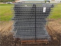 Large pallet of mesh shelves for pallet racking