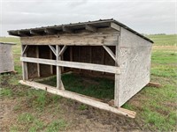 Calf Shelter 11.5 ft x 8 ft,  metal clad roof