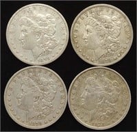 (4) 1878-79 Morgan Dollar US Coins