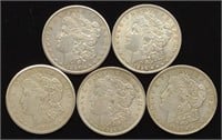 (5) Morgan Dollar US Coins