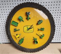 LG John Deere Tire Clock