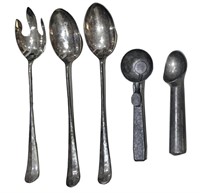 Vtg Serving Spoons & Ice Cream Scoops