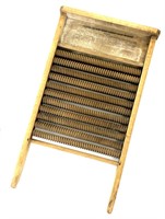 Vtg. Wood Mother Hubbard's Roller Washboard
