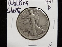 1941 P WALKING LIBERTY HALF DOLLAR 90%