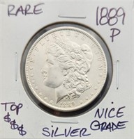 1889 P Morgan Silver Dollar Philadelphia Mint A-46