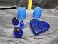 Lot of Blue Bird Paperweights & more