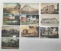 10 Vintage University of Illinois Litho Postcards