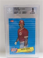 1986 Fleer #1 Pete Rose BGS 8 (Future HOFers)