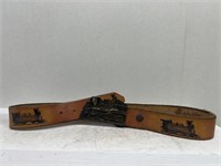 Train belt and belt buckle