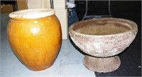 Two various garden pots