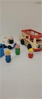 Fisher Price little people and vehicles lot