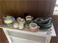 Group of dishes and pottery