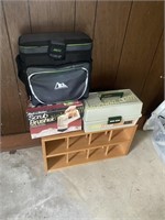 Group with cooler tackle box and more