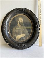 Vintage Oval Framed Union Soldier Picture