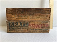 (2) Vintage Cheese Boxes