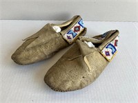 Pair of 1880s Apache Moccasins