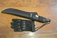 Gerber Machete Knife & Safety Glove