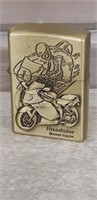 Motorcycle themed lighter, working, needs fluid