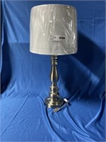 STAINLESS STEEL TABLE LAMP ***CONDITION UNKNOWN,