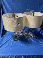 2 MATCHING ADESSO DECORATIVE LAMPS WITH WIRELESS
