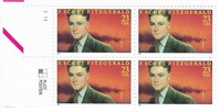 F. Scott Fitzgerald Great Gatsby stamps plate bloc
