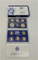 2003 United States mint proof set