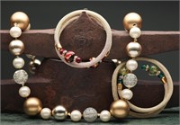 Stauer Murano Bracelets & Amrita Singh Necklace