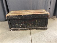 Antique Wooden Trunk