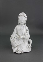 Chinese Dehua Porcelain Guanyin Figure Xu Yulin Mk